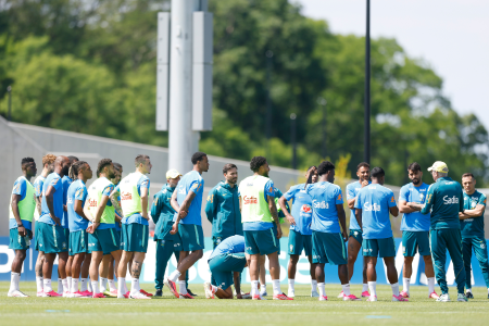 Treino do Brasil durante a Copa do Mundo