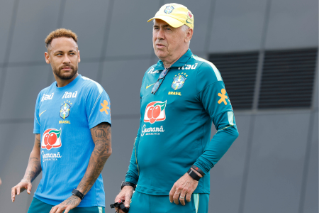 Técnico Carlo Ancelotti relacionou Neymar para Brasil x Escócia pela Copa do Mundo