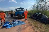 BR-146: batida entre caminhão e carro deixa uma pessoa gravemente ferida
