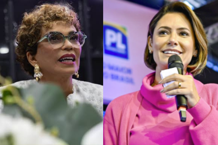 Marília Campos e Michelle Bolsonaro