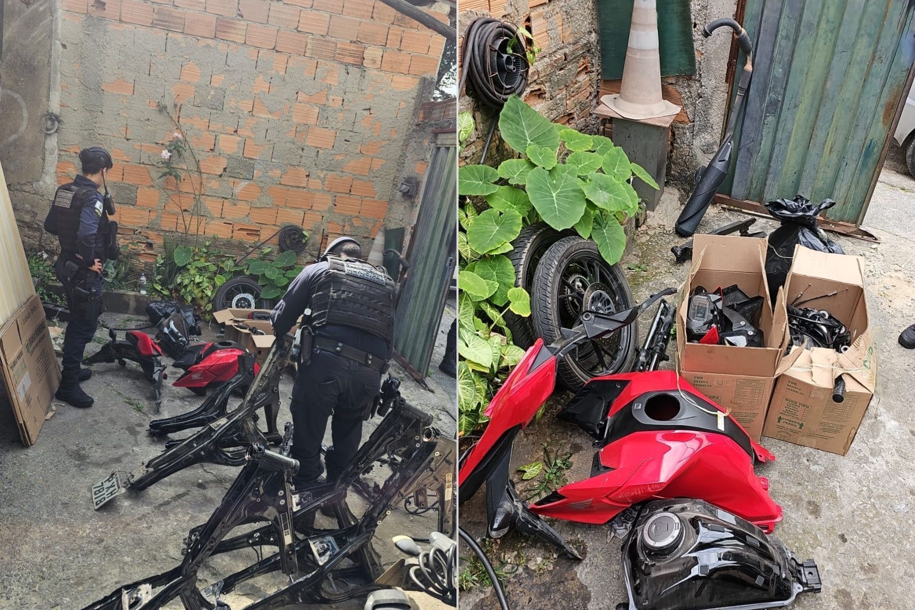 Guarda Municipal desarticula desmanche de motos roubadas na Região Norte de BH