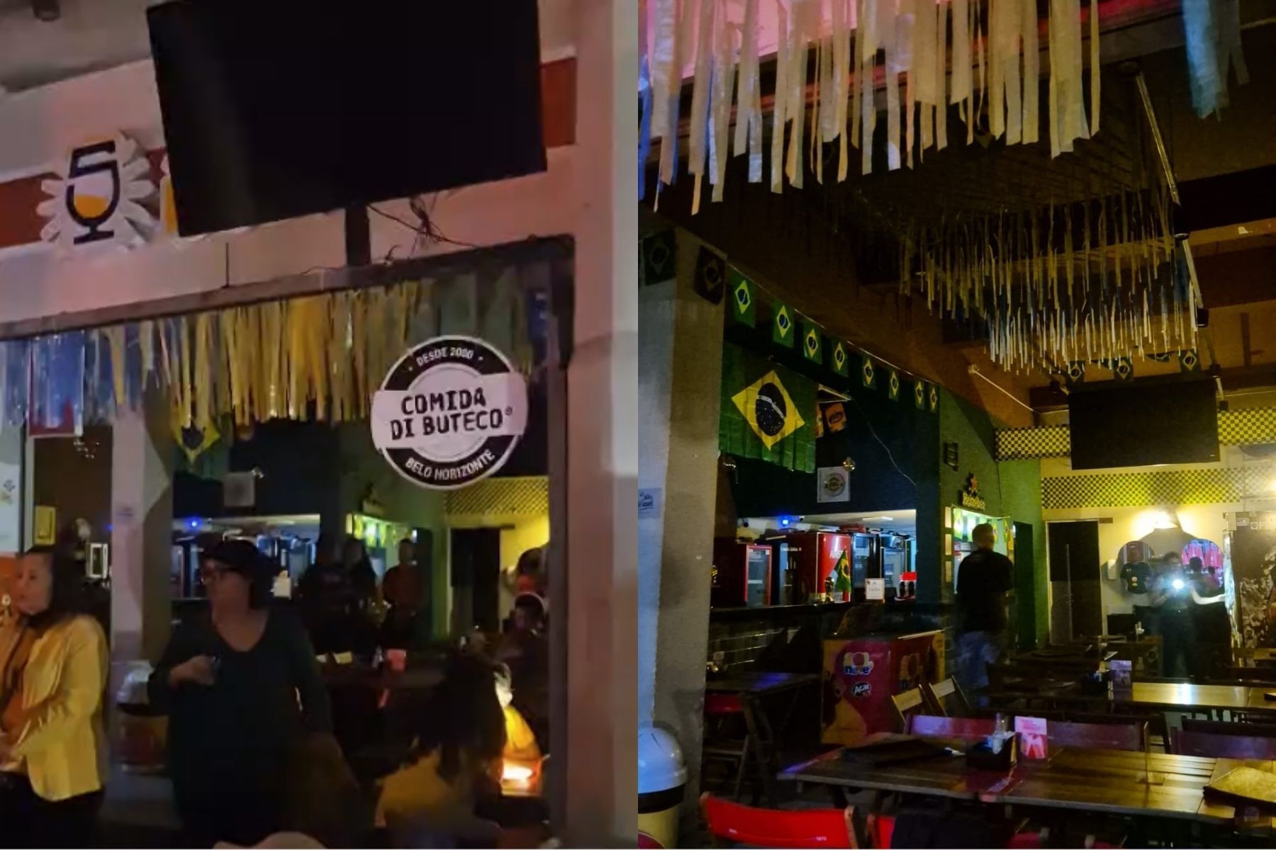 Bares de rua boêmia de BH ficam sem energia elétrica em meio a jogo do Brasil