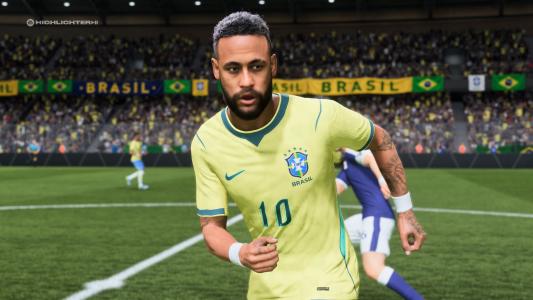 Neymar pela Seleção Brasileira no EA Sports FC 26