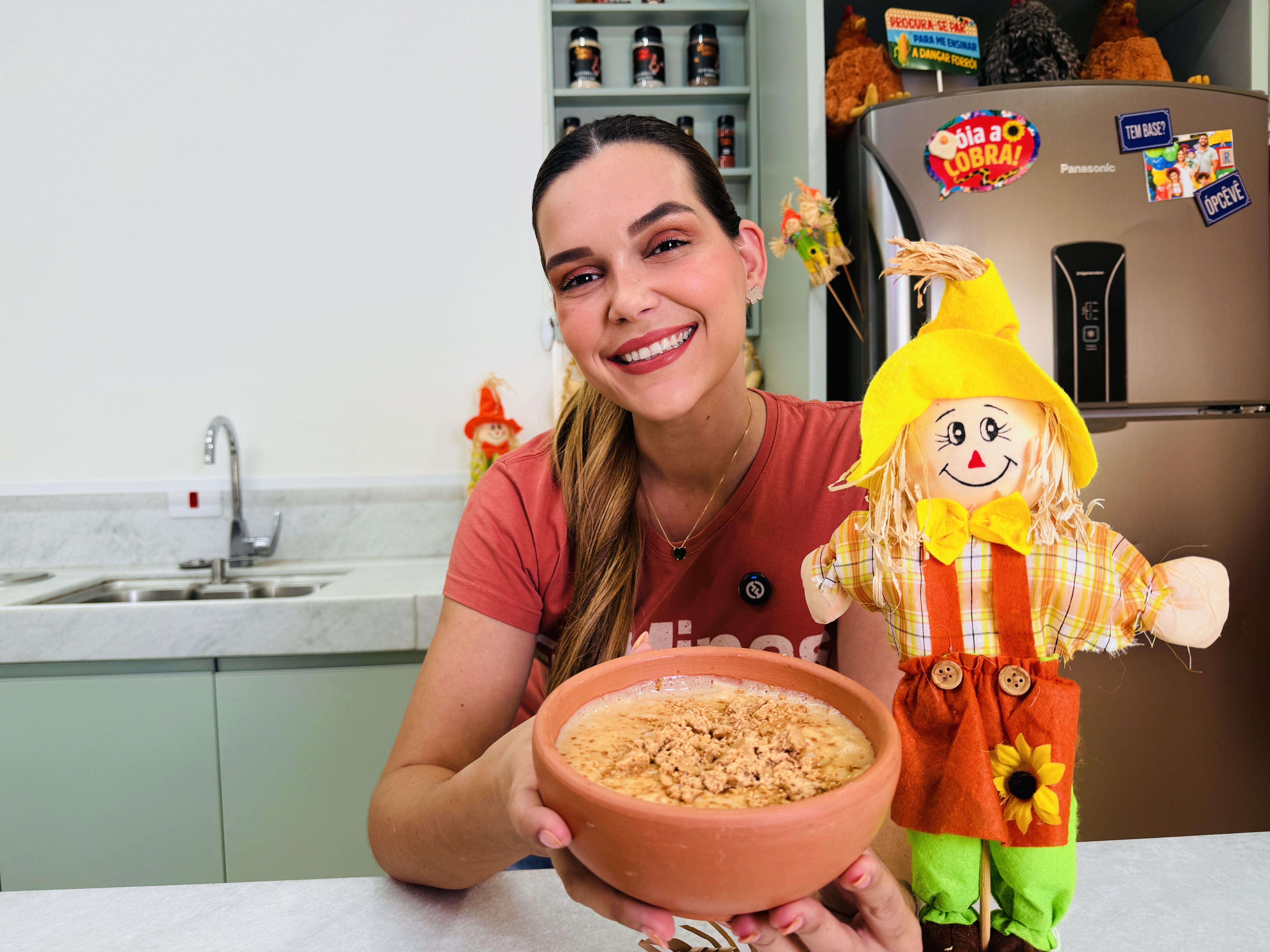 Canjica de doce de leite e paçoca; já conhece esta versão? Confira a receita