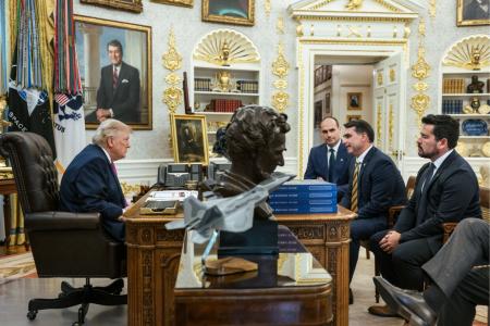 Trump se encontrou com Flávio na última quarta-feira (27)