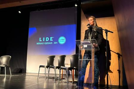 A presidente do LIDE Minas Gerais BH, Patrícia Leiva