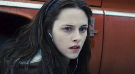 Kristen Stewart como Bella Swan na saga Crepúsculo