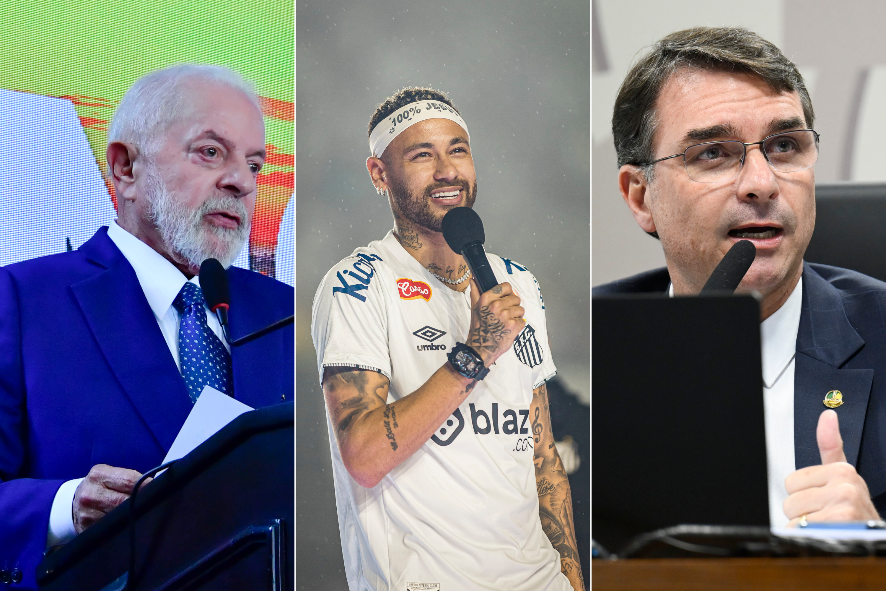 Flávio faz aceno a Neymar após Lula chamar atacante de 'jogador home office'