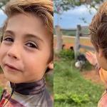 ‘Nunca vou machucar vocês’ diz menino de 6 anos que viralizou ao resgatar cães