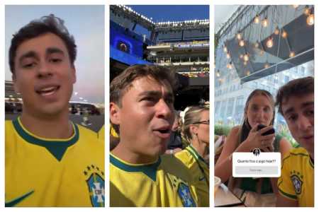 Nikolas está nos Estados Unidos para assistir aos jogos da Copa do Mundo
