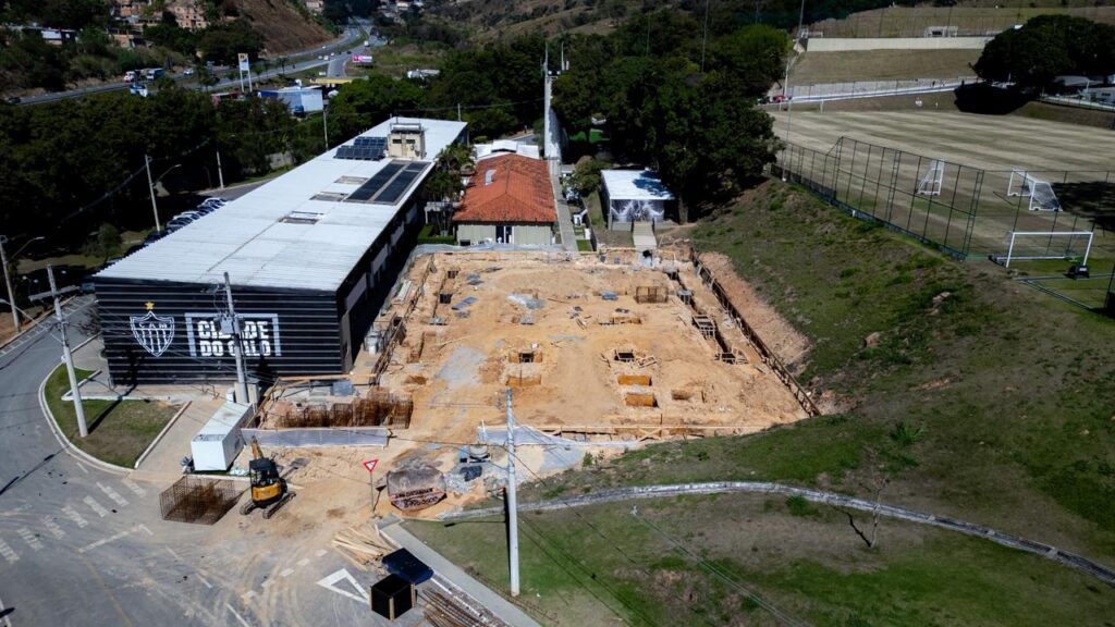 Com investimento milionário, Atlético avança em obras de modernização do CT