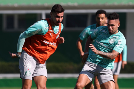 Treino do Palmeiras neste sábado (27), ainda sem Abel Ferreira no CT • Cesar Greco/Palmeiras