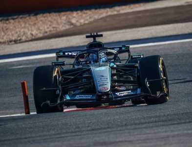 George Russell em ação no GP da Áustria