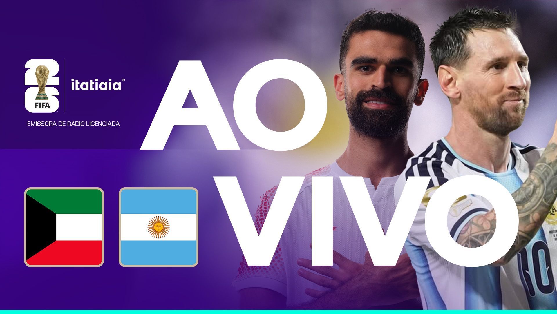 Jordânia x Argentina: assista, ao vivo, à transmissão da Itatiaia