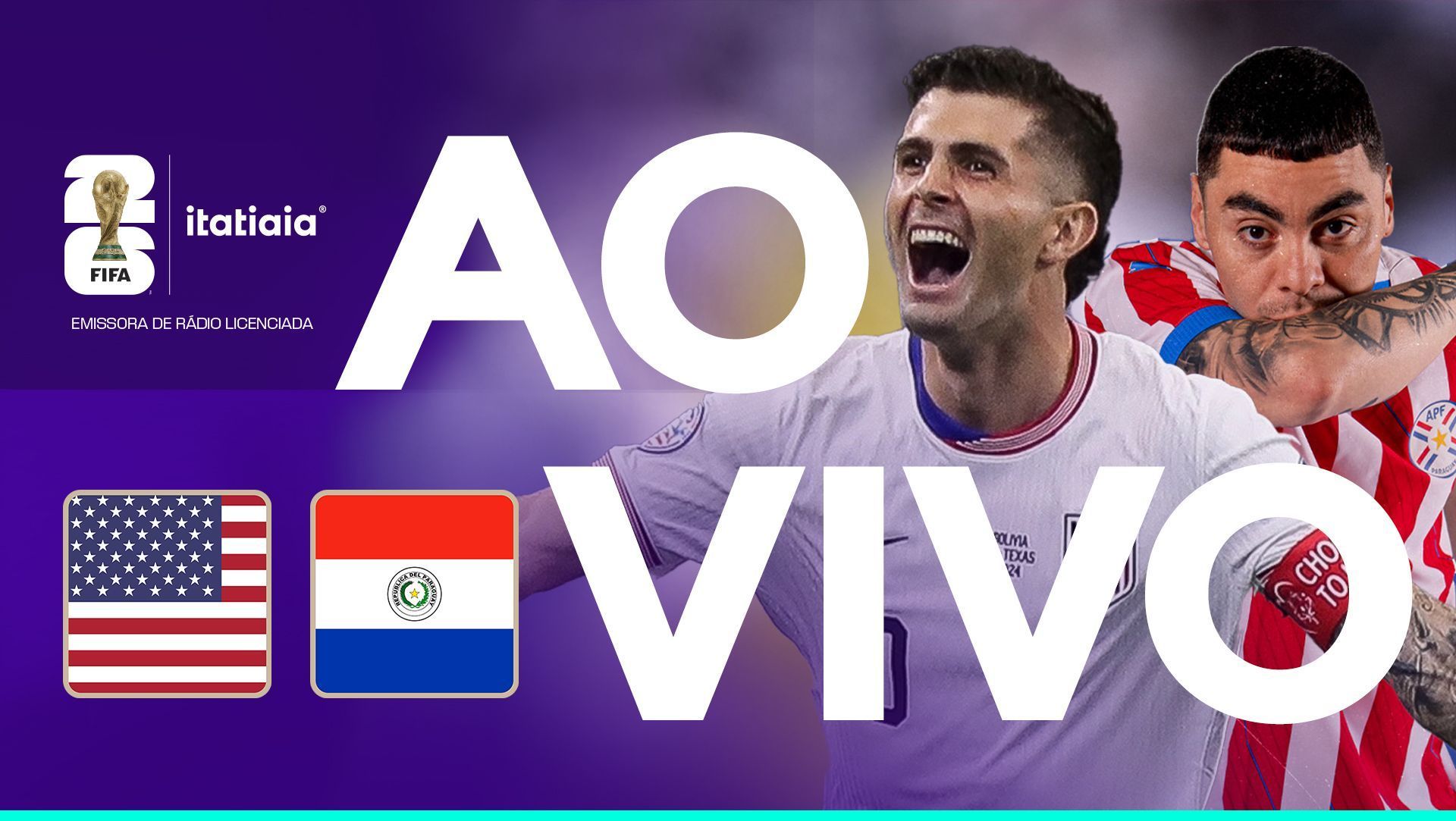 EUA x Paraguai: assista, ao vivo, à transmissão da Itatiaia