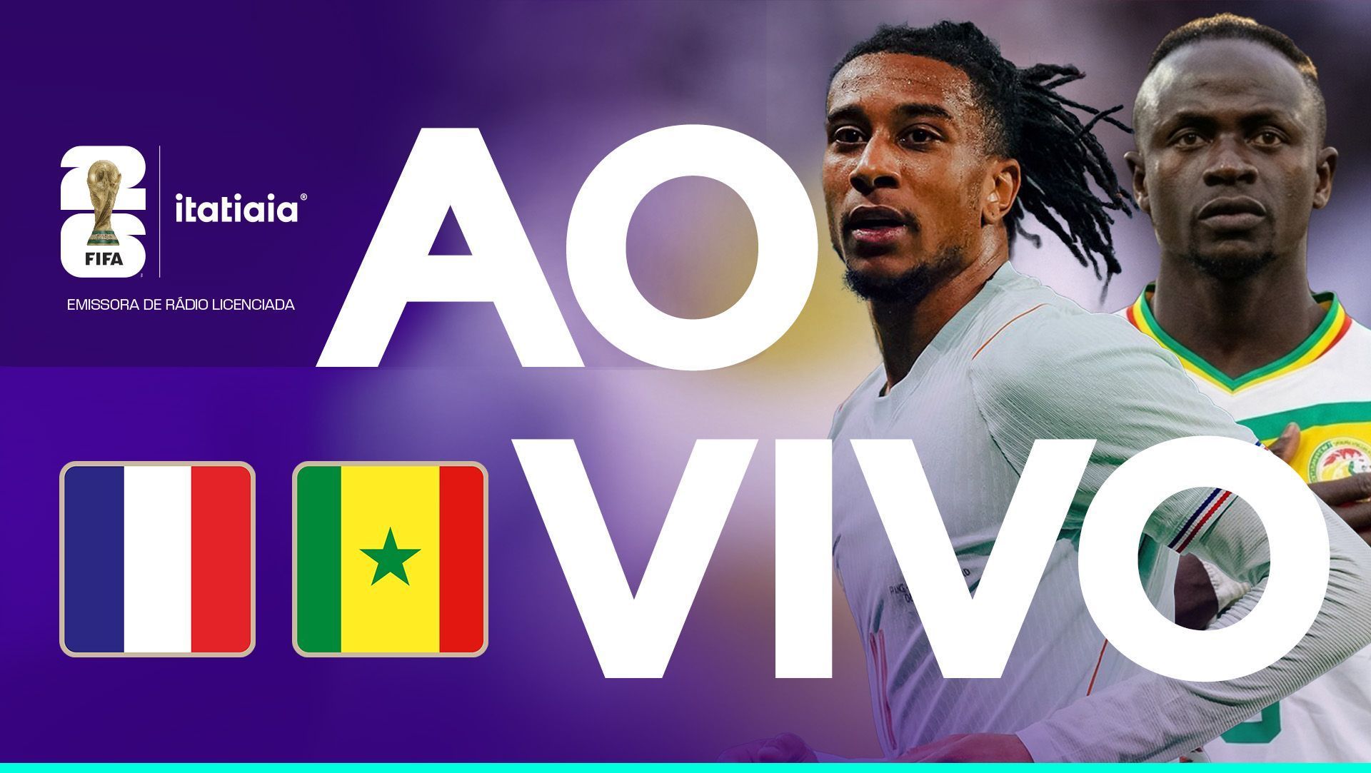 França x Senegal: assista, ao vivo, à transmissão da Itatiaia