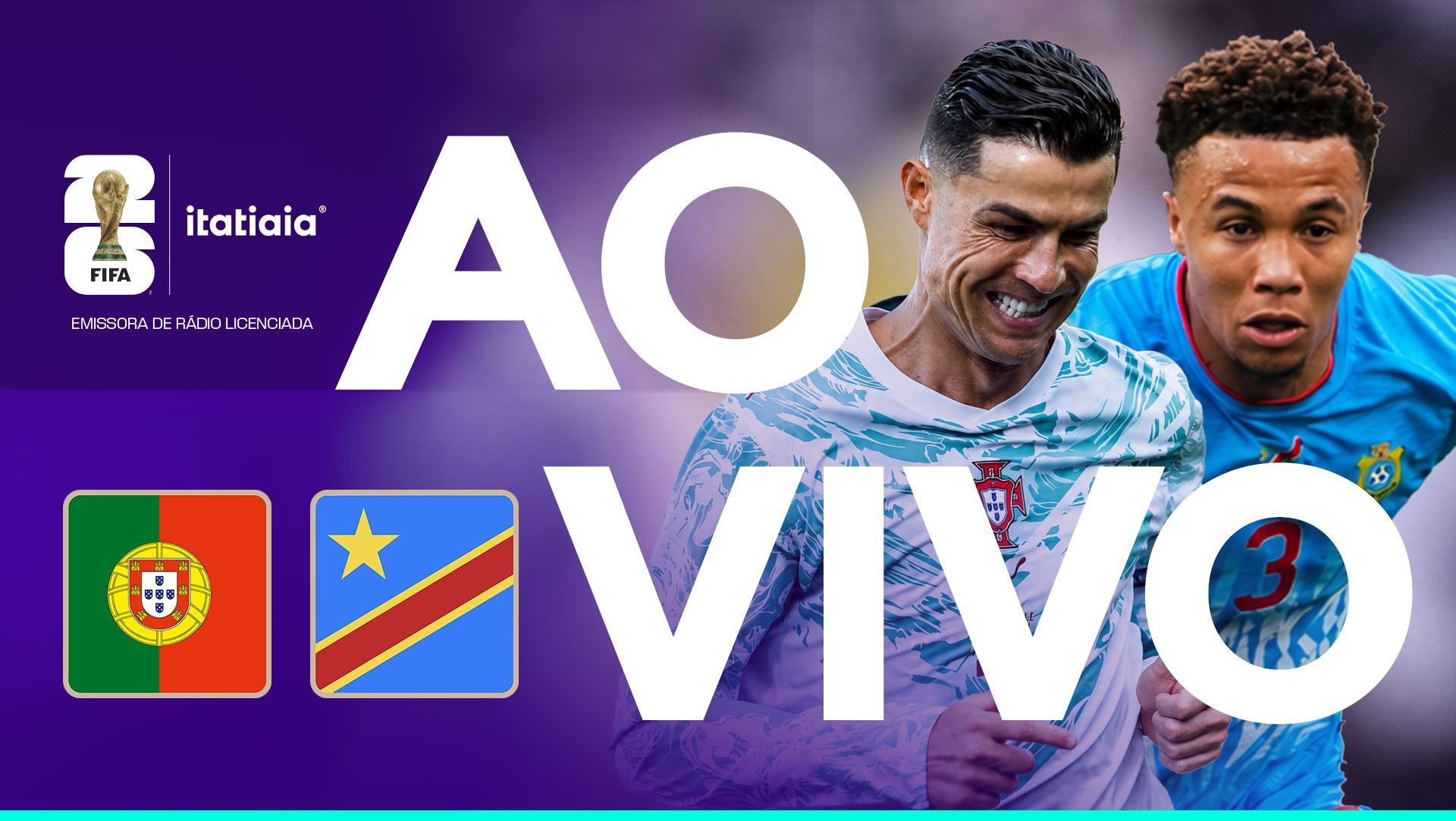 Portugal x RD Congo: assista, ao vivo, à transmissão da Itatiaia