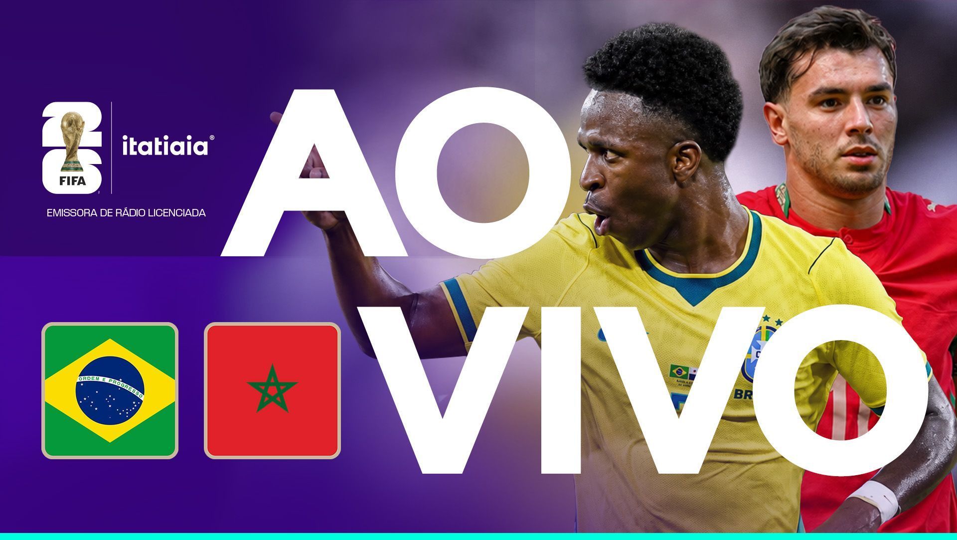 Brasil x Marrocos: assista à transmissão da Itatiaia