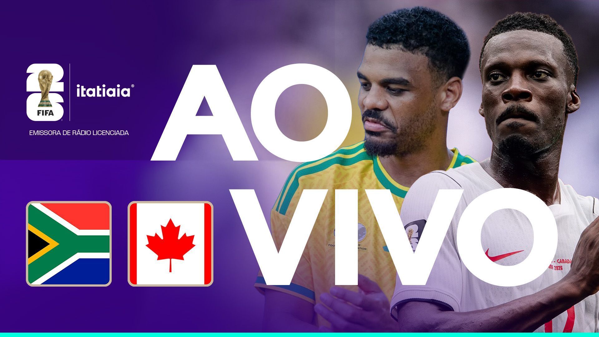 África do Sul x Canadá: assista, ao vivo, à transmissão da Itatiaia