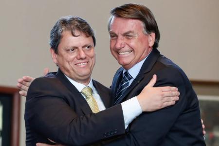 Ex-presidente Jair Bolsonaro indicou Tarcísio para o Palácio dos Bandeirantes em 2022 • Alan Santos/PR
