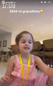 Maria Flor, filha de Virginia e Zé Felipe • Reprodução/Instagram