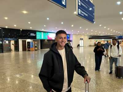 Rojas desembarcou em Confins na manhã desta sexta-feira (12)