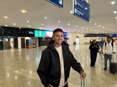 Rojas desembarcou em Confins na manhã desta sexta-feira (12)