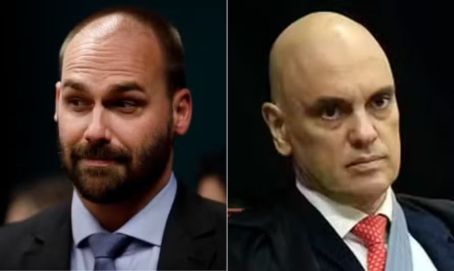 Eduardo Bolsonaro critica STF e pede retomada de sanções contra Alexandre de Moraes
