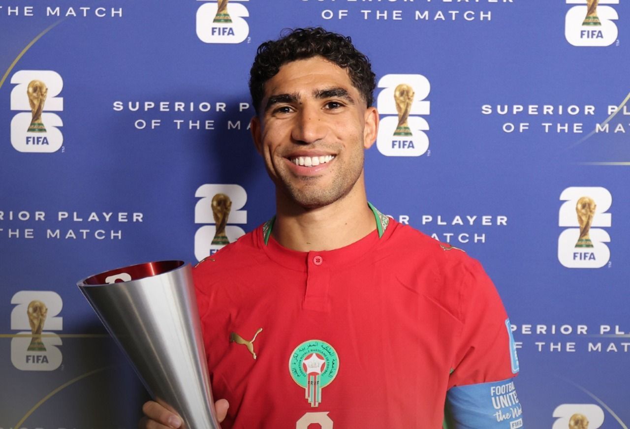 Eleito o melhor em campo, Hakimi brilha em vitória de Marrocos sobre Haiti