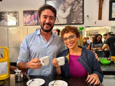 Marília Campos (PT) e Gabriel Azevedo (MDB) em Montes Claros
