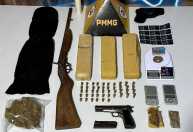 Foragidos da justiça são presos com armas e drogas em Ipatinga