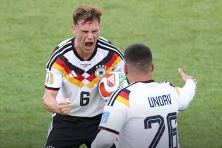 Kimmich e Undav celebram gol pela Alemanha na Copa do Mundo 2026