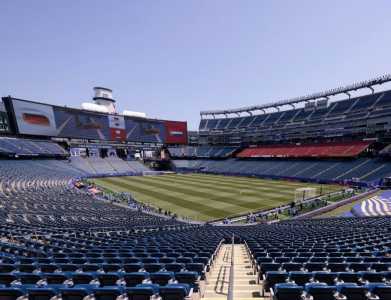 Gillette Stadium preparado para Alemanha x Paraguai, pela Copa do Mundo