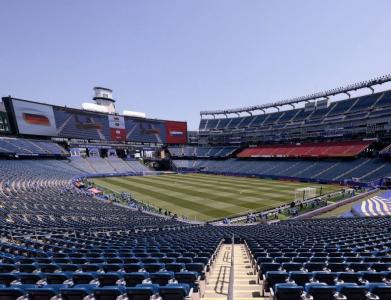 Gillette Stadium preparado para Alemanha x Paraguai, pela Copa do Mundo
