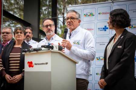Alexandre Padilha em coletiva de imprensa em Ribeirão Preto nesta quarta-feira (10)