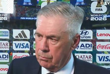 Carlo Ancelotti em entrevista pós-jogo de Brasil 1 x 1 Marrocos