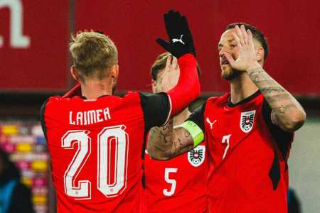 Laimer e Arnautovic, destaques da Áustria