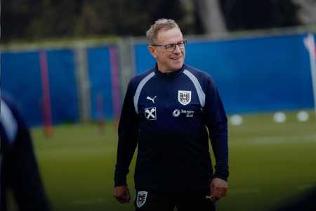 Ralf Rangnick em treino pela Áustria na Copa de 2026