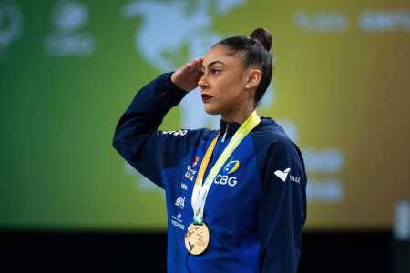 Babi Domingos, ginasta brasileira • Melogym/CBG
