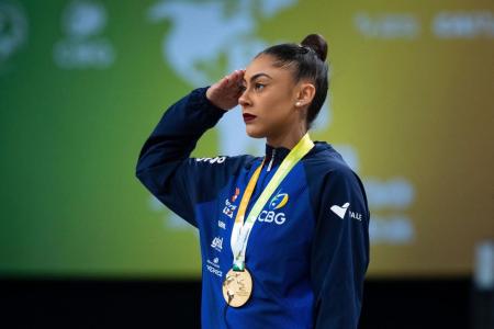 Babi Domingos, ginasta brasileira • Melogym/CBG
