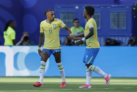 Raphinha e Vini Jr, da Seleção Brasileira • Rafael Ribeiro/CBF