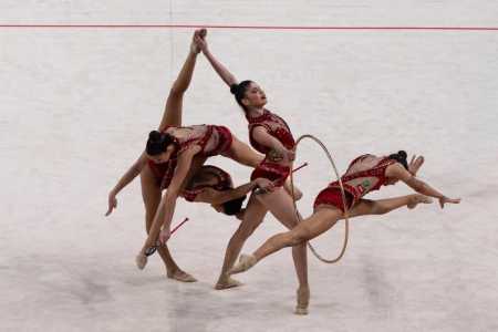 Conjunto brasileiro no Pan-Americano de Ginástica Rítmica • Melogym/CBG