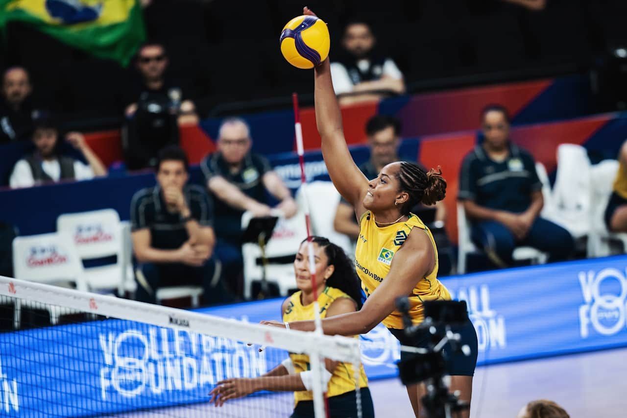 Brasil encara Bélgica para manter liderança na Liga das Nações Feminina de Vôlei