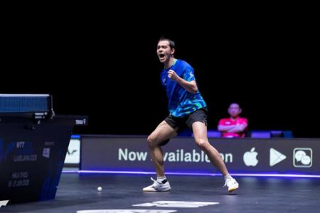 Hugo Calderano em final do WTT Star Contender de Ljubljana