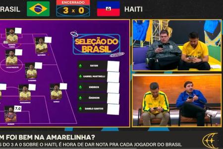Equipe de transmissão da Cazé TV reage ao vivo a alerta falso da Defesa Civil