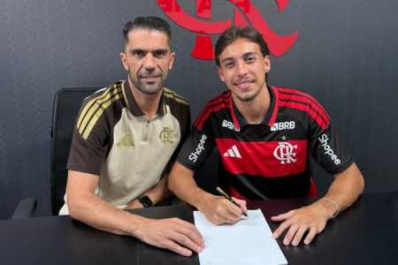 Volante Luiz Felipe renovou com o Flamengo