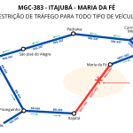 Rodovia entre Itajubá e Maria da Fé será totalmente interditada para obras