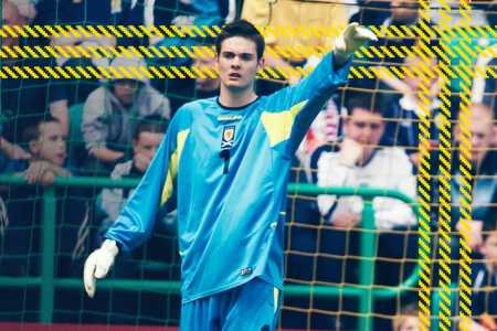 Craig Gordon em sua estreia pela Escócia, em 2004 • Divulgação/ScotlandNT