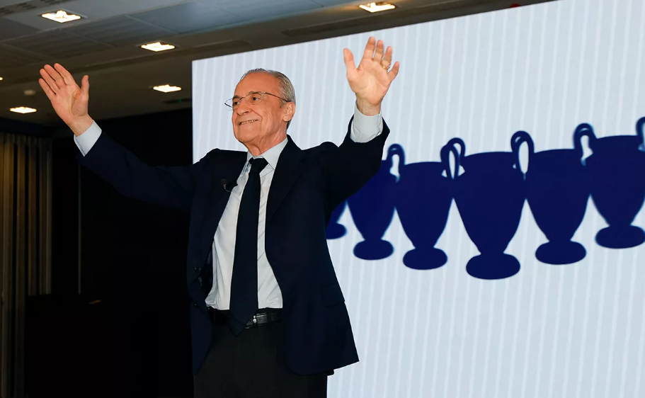 Florentino Pérez é reeleito presidente do Real Madrid