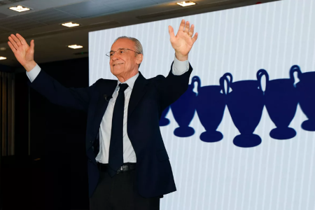 Florentino Pérez é reeleito presidente do Real Madrid